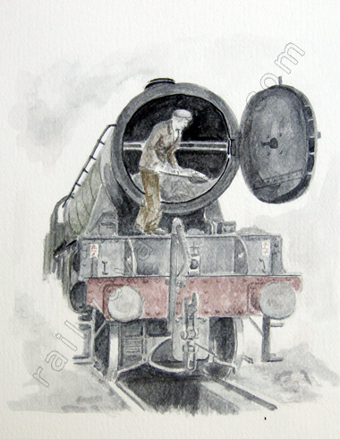 Cleaning the smokebox